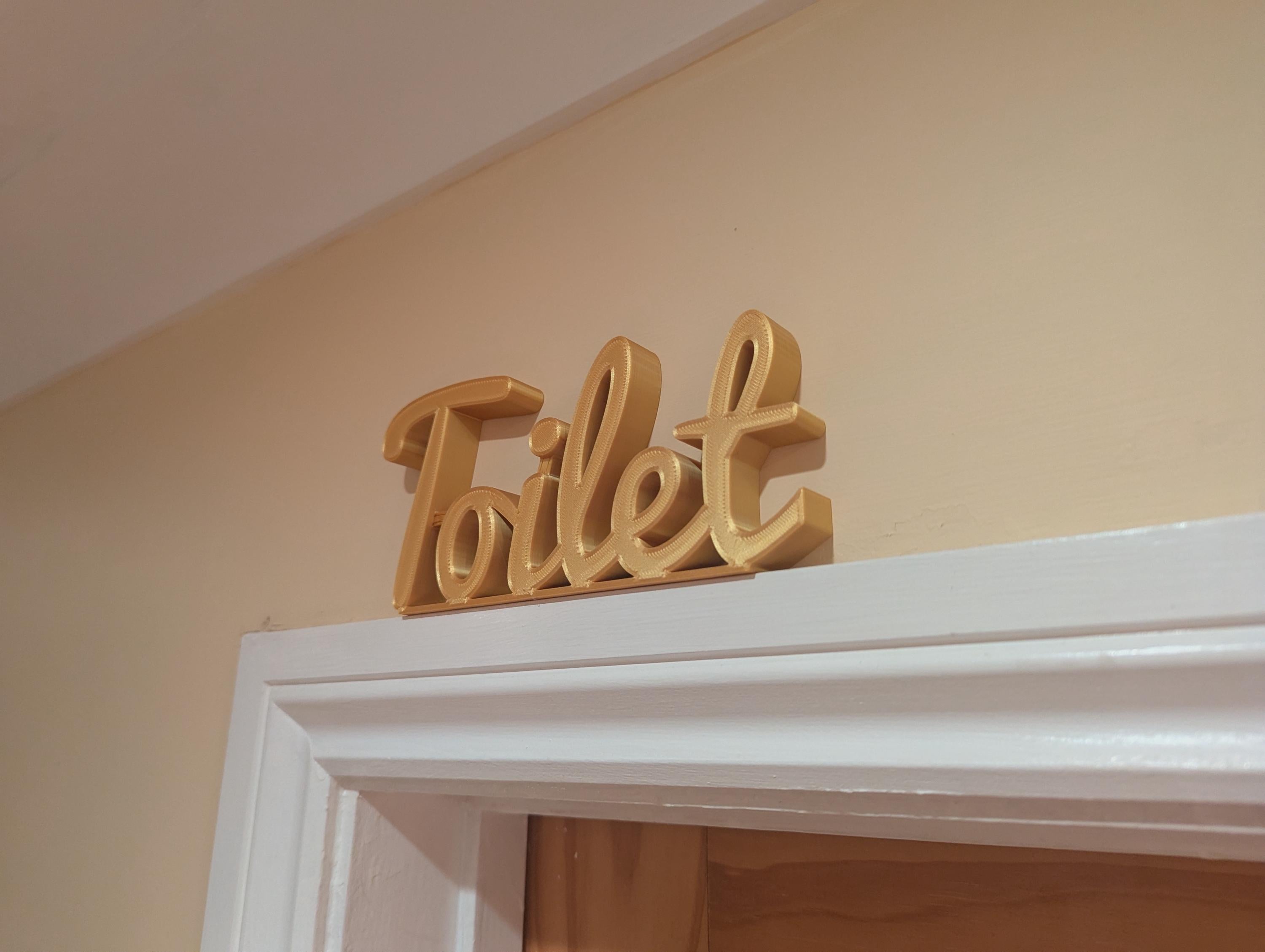 Toilet Door Sign, The Loo Sign, Fun Door Sign, Door Topper, Custom Door Sign, Toilet Sign, Above Door Sign, Quirky Door Sign, Home Decor