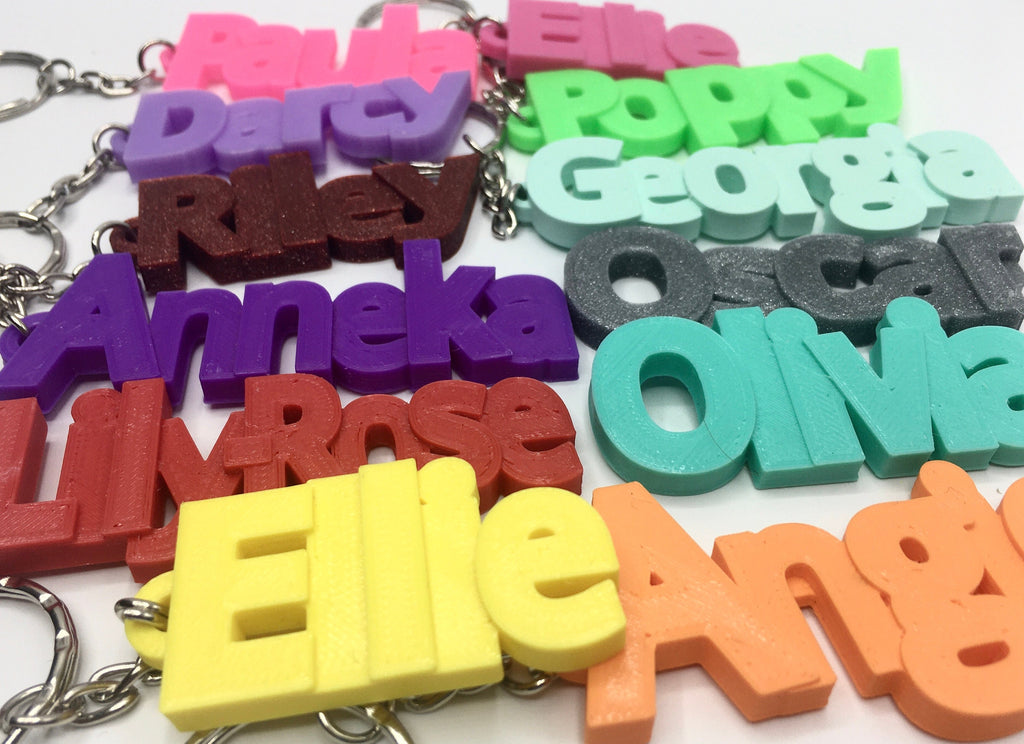 Girls Personalised Keyring, School Bag Tag, Back to School Gift, Party Bag Filler, Small Personalised Item, Personalised Gift, Under 5