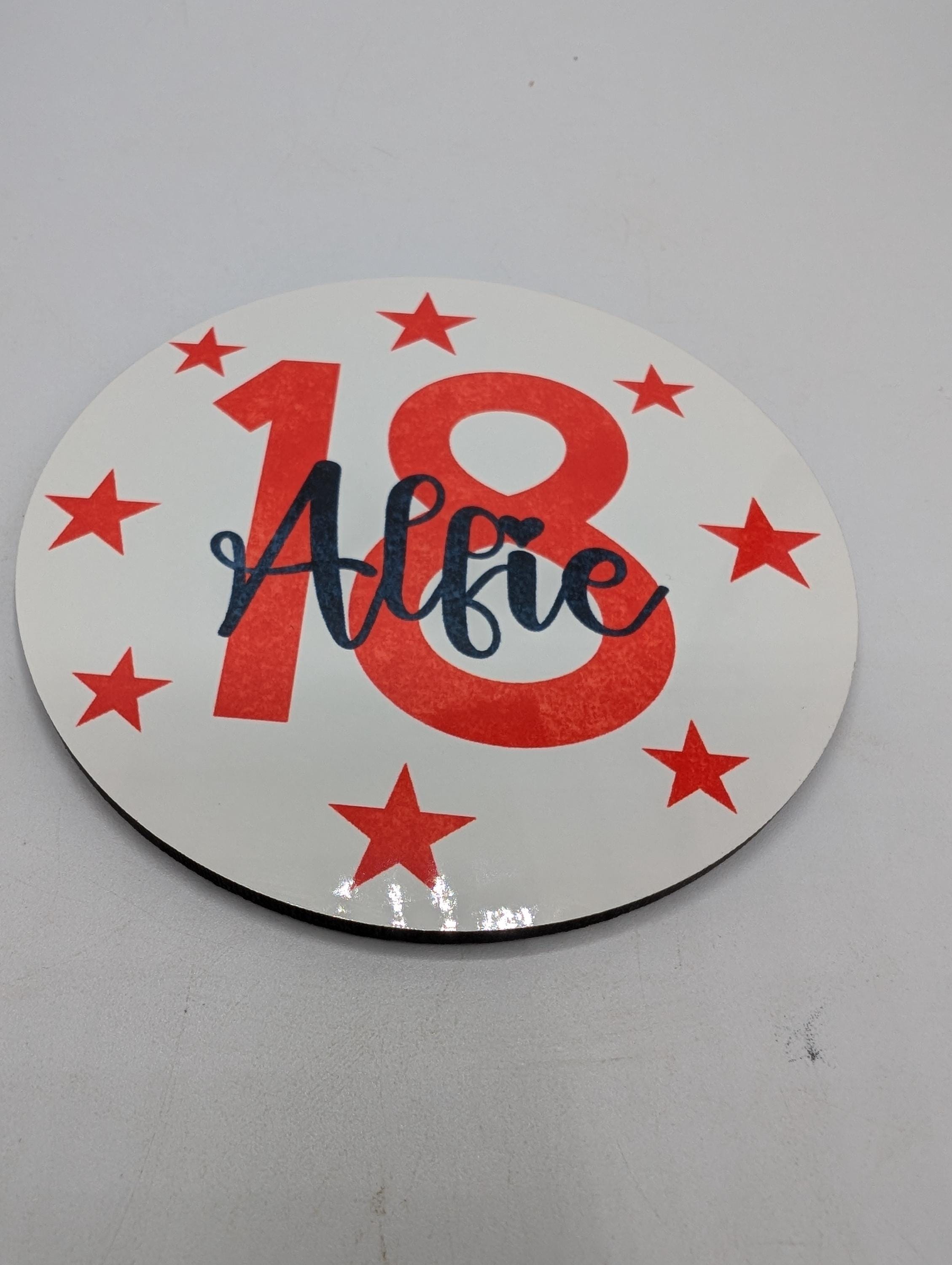 Personalised Coaster, Milestone Birthday Gift, 18th, 16th Birthday, 21st, 30th, 40th, 50th, 60th, 70th Birthday, Special Birthday Her/Him