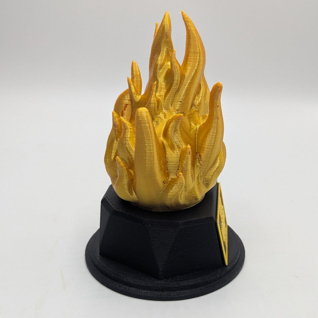 Personalised Fire Trophy, Fire Shape Gift, Fire Award Gift, Fire Fighter Trophy, Custom Trophy Gift, On Fire Trophy, On Fire Award Gift