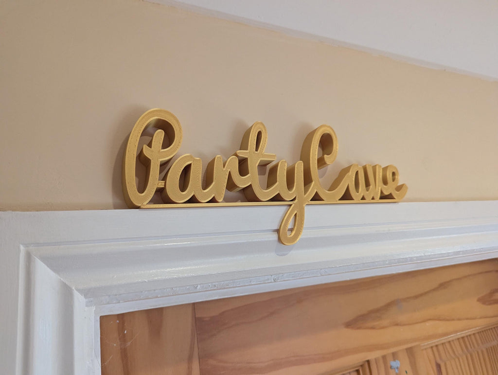 Party Cave Door Sign, Fun Door Sign, Games Room Door Sign, Door Topper, Custom Door Sign, Party Wall Sign, Above Door Sign, Quirky Door Sign