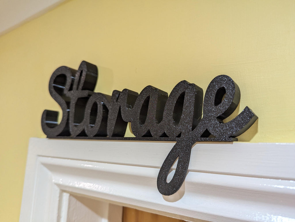 Storage Above Door Sign, Storage Door Topper, Storage Cupboard Door Si ...