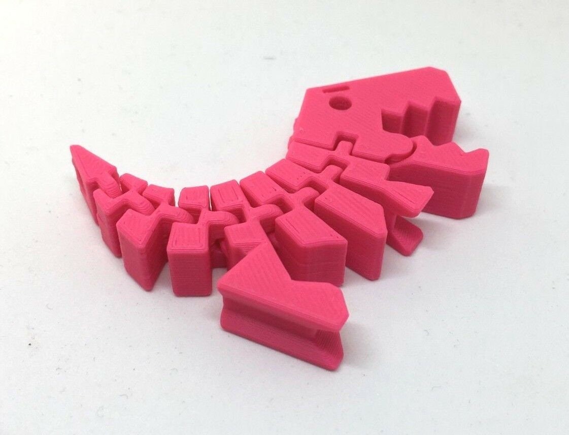 Roar-Some T-Rex Keyring, Flexible T-Rex, Tyrannosaurus Gift, Fidget Dinosaur, Articulated T-Rex, T-Rex Gift, Sensory Keyring, Under 5 Pound