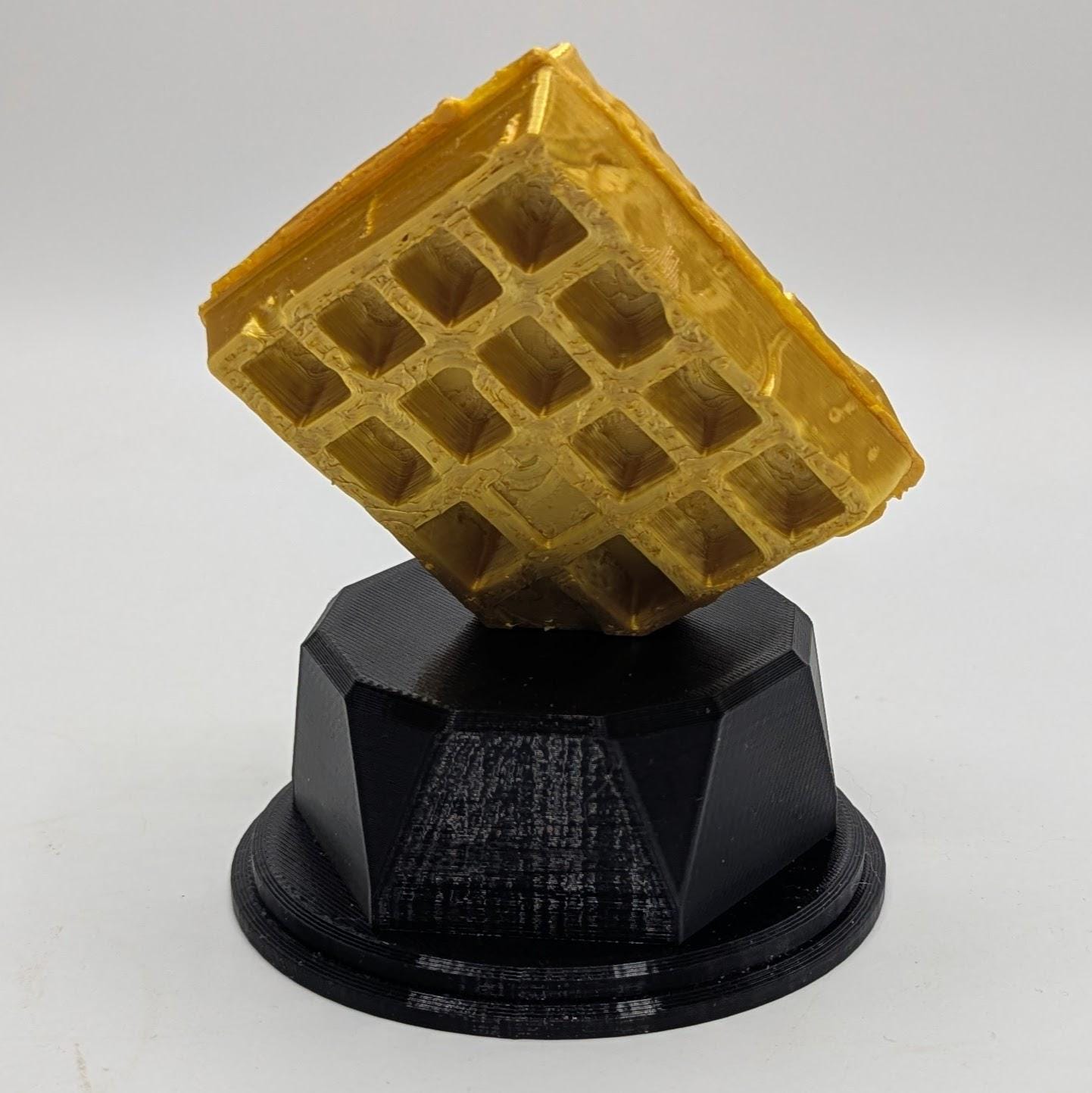 Personalised Waffle Trophy, Waffle Award Gift, Custom Trophy Gift, Funny Waffle Award Gift, Office Trophy, Waffle Lover, Biggest Waffler