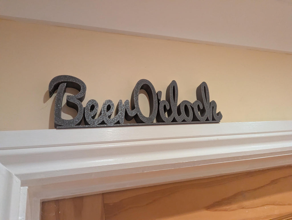 Beer O'Clock Door Sign, Beer Door Sign, Door Topper, Custom Door Sign, Beer Lover Sign, Above Door Sign, Quirky Door Sign, Fun Beer Bar Sign