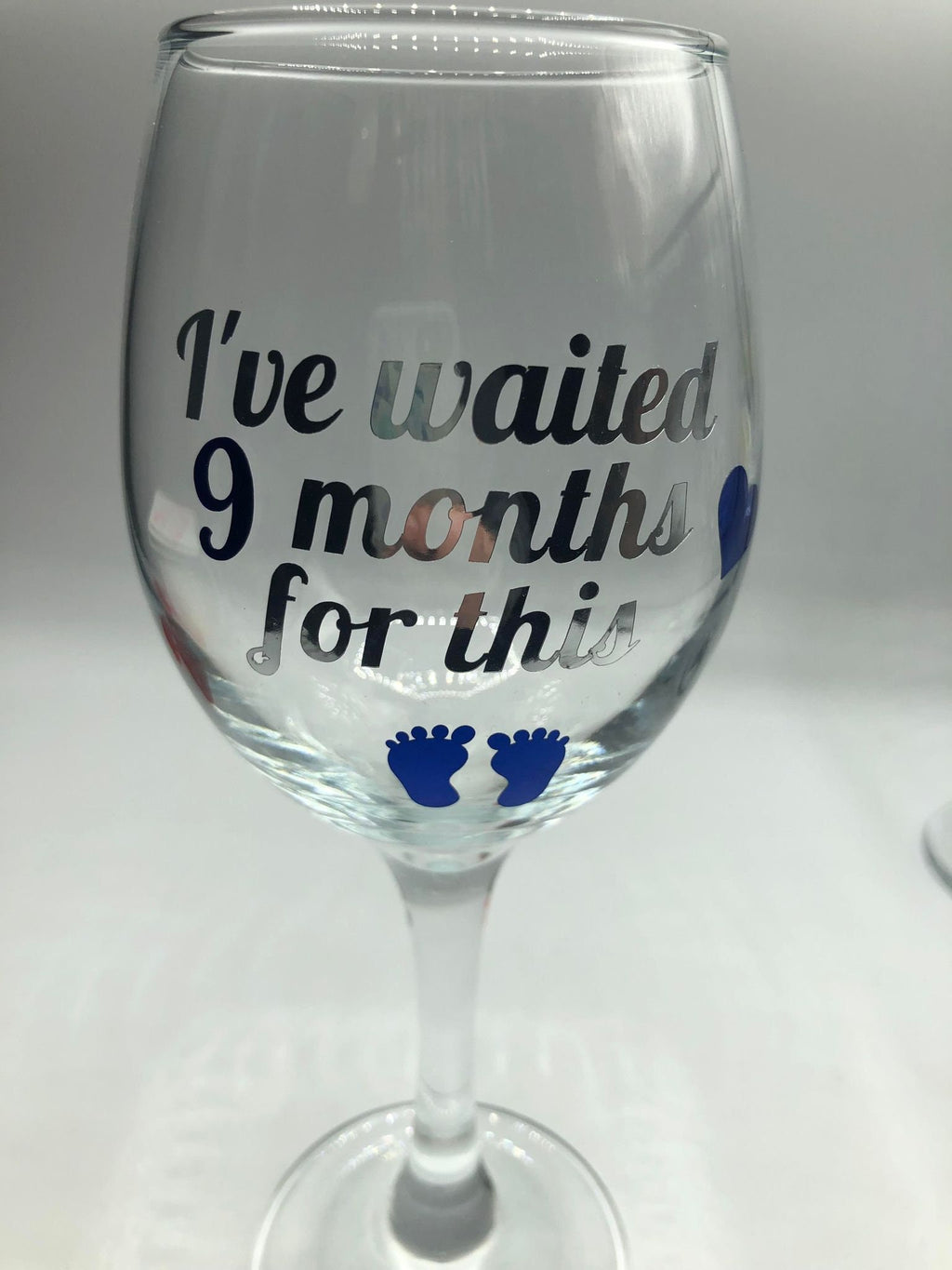 Baby Shower Gift for Mum / Pregnancy Gift for Mum / Gift for New Mum / Gift for New Mummy / I've Waited 9 Months For This Glass Gift
