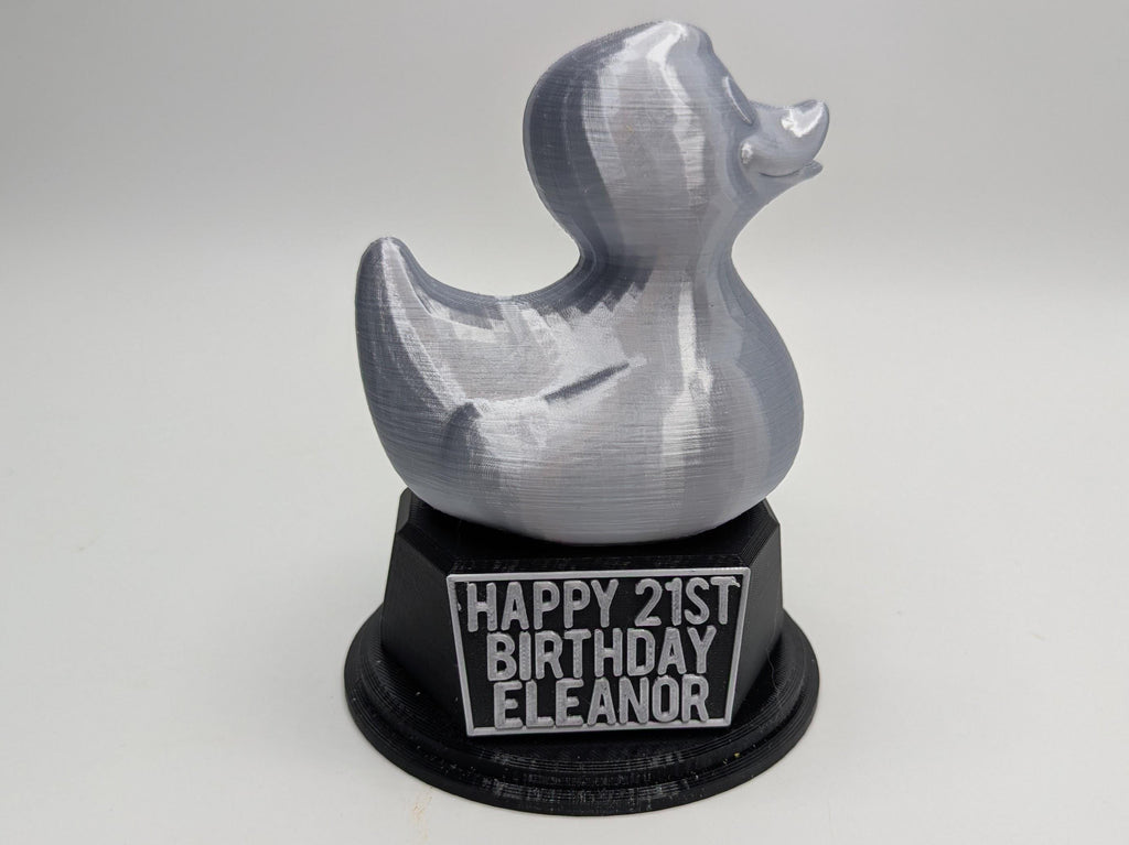 Personalised Rubber Ducky Trophy, Rubber Duck Fun Trophy, Rubber Duck Lover Gift, Rubber Duck Award, Duck Trophy, Custom Duck Lover Gift