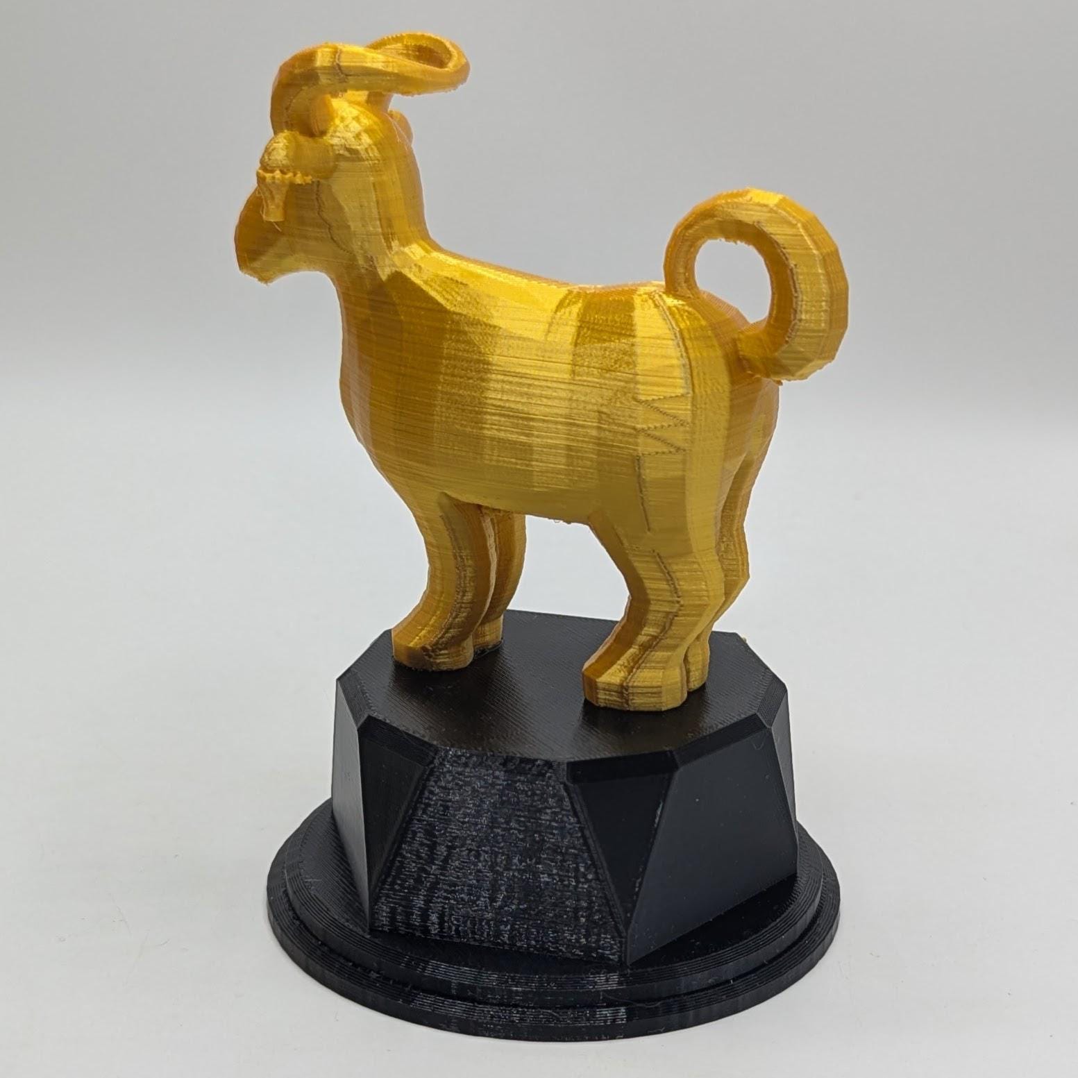 Personalised Goat Trophy, Farmer Award Trophy, Gift for Goat Lover, Custom Trophy Gift, Old Goat Award, Office Trophy, Animal Lover Trophy