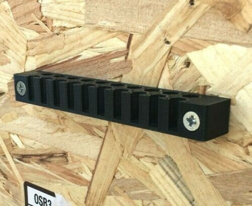 1/4" Hex Shank Screwdriver Bit Holder Storage / 1/4" Hex Bit Holder / Shed Van Workshop -20 bit holder / Hex Screwdriver Bit Storage / Hex