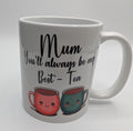 Mum Best Tea Mug, You'll Always Be My Best Tea, Mum Bestie Mug, Gift for Mum Best Friend, Best Tea Coaster, Gift for Mothers Day, Mummy Mug