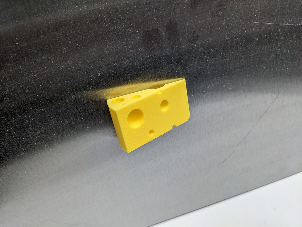 Swiss Cheese Style Magnet / Funny Novelty Magnet in the shape of Swiss Cheese/ Cheese Lovers Magnet / Magnet in the Shape of Cheese / Magnet