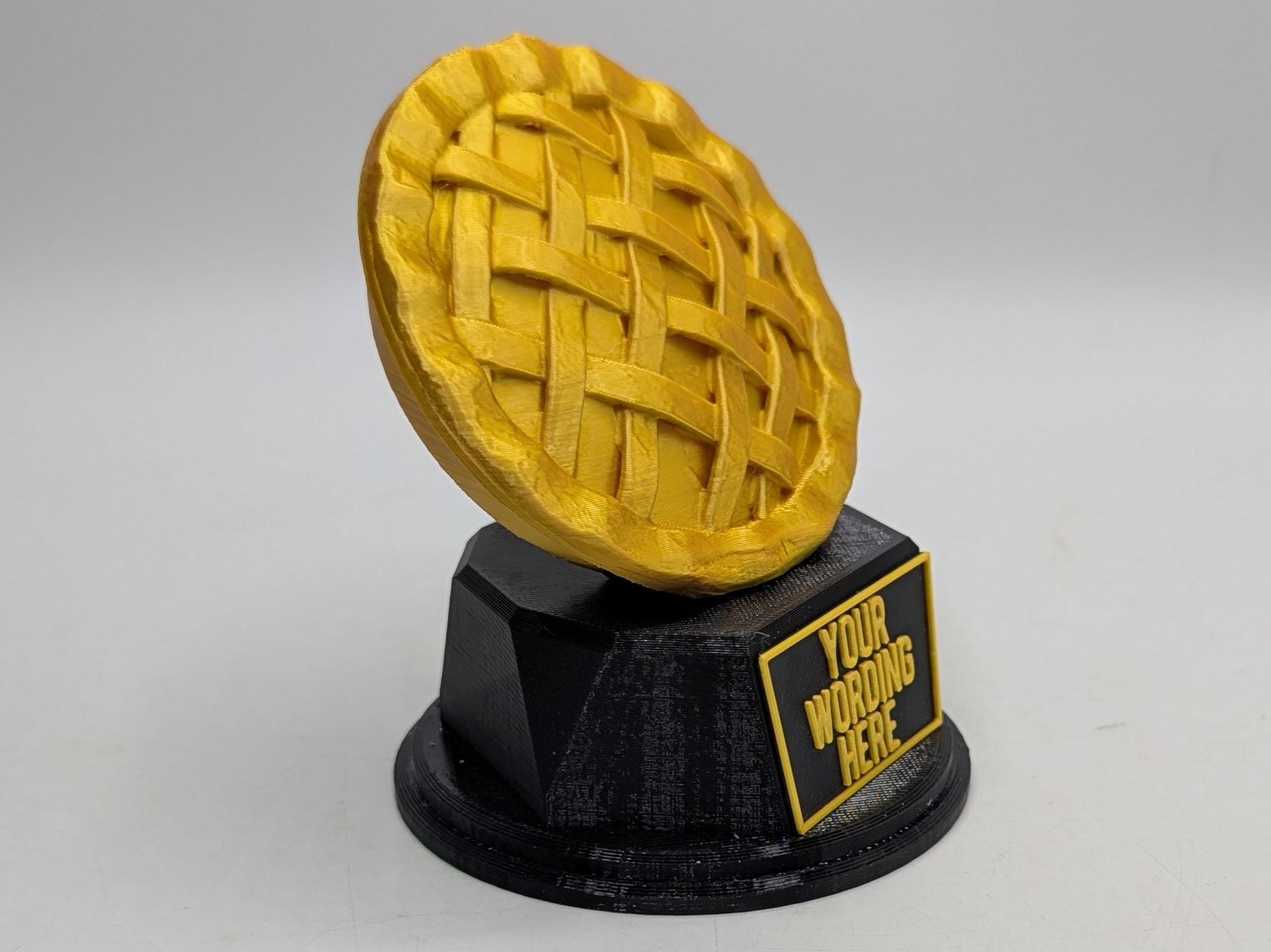 Personalised Pie Trophy, Meat Pie Trophy, Pie Award, Custom Trophy, Pie Lover, Who Ate All The Pies, Scotch Pie, Fruit Pie,  Office Trophy