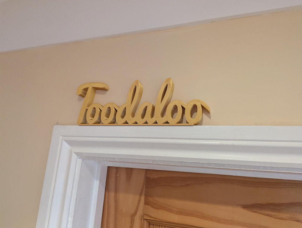 Toodaloo Door Sign, Goodbye Door Sign, Exit Door Sign, Door Topper, Custom Door Sign, Toodaloo Wall Sign, Above Door Sign, Quirky Door Sign