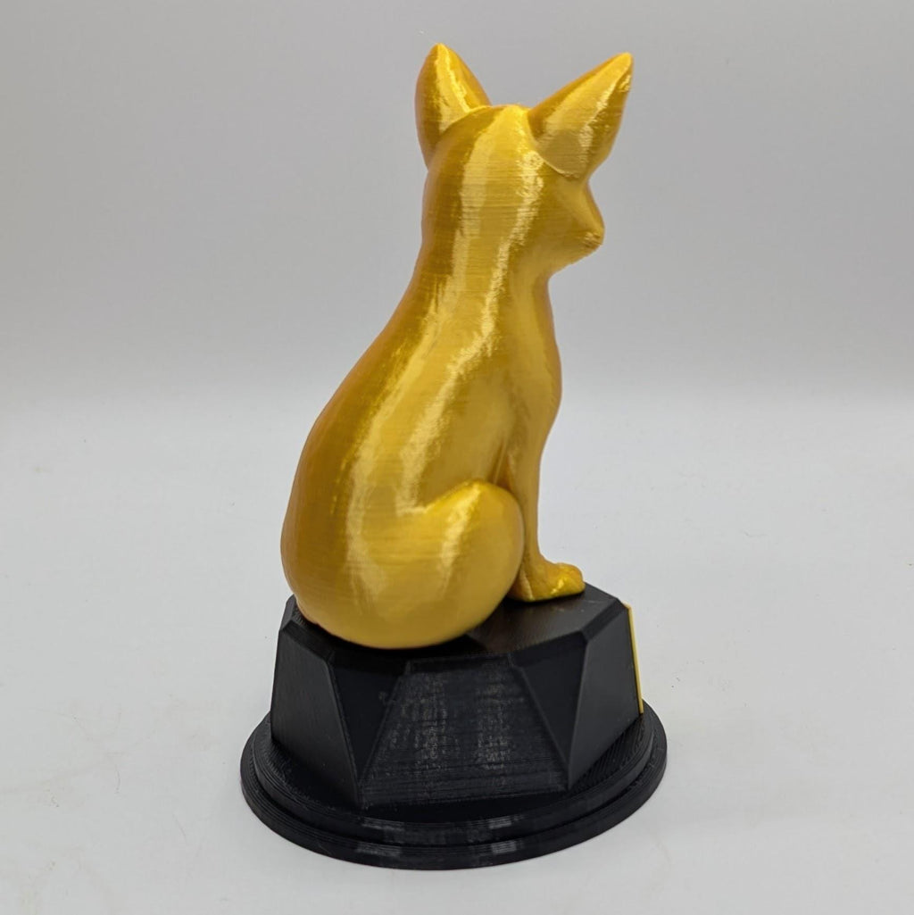 Personalised Fox Trophy, Fox Award Gift, Fox Joke Gift, Custom Trophy Award, Fox Shaped Gift, Fox Lover Award, Fox Lover Gift, Joke Fox Gift