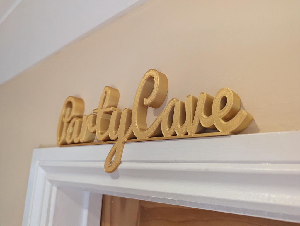 Party Cave Door Sign, Fun Door Sign, Games Room Door Sign, Door Topper, Custom Door Sign, Party Wall Sign, Above Door Sign, Quirky Door Sign