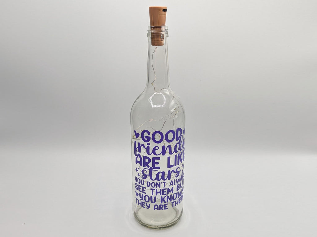 Friends Light Up Bottle, Best Friend Gift, Gift for Friend for Birthday, Friend Keepsake, Special Present for Friend, Special Friend Gift