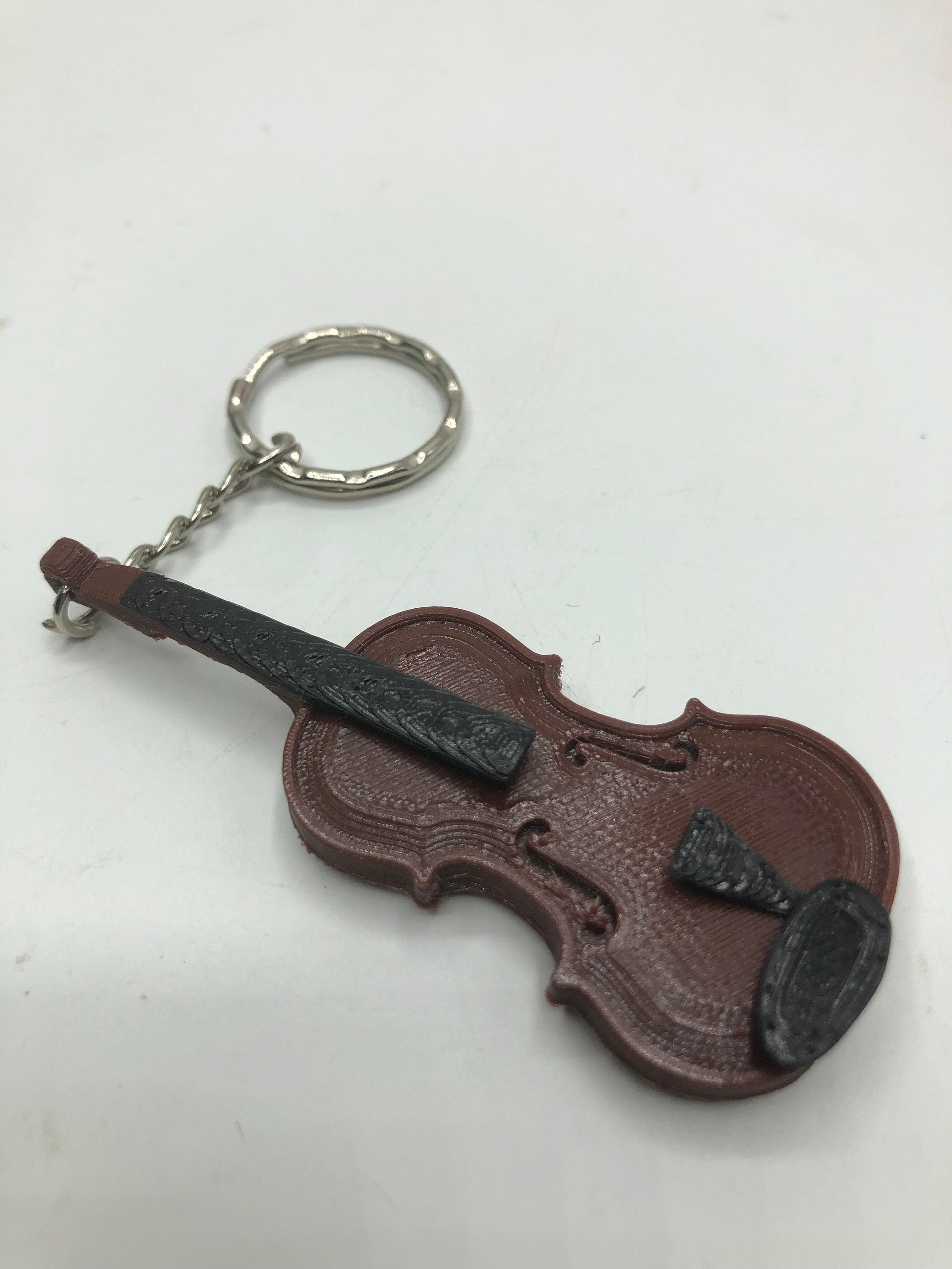 Violin 3D Keyring / Bag Tag / Ideal Gift for Violinist / Music Teacher / Violin Gift / Christmas Gift / Musician Gift / Violin Keychain