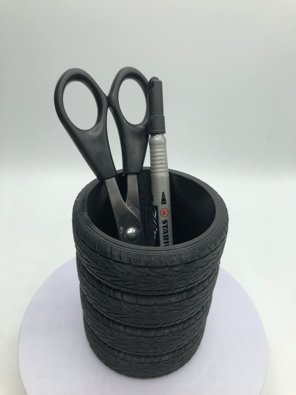 Stacked Tyres Pen Pot / Tyre Pen Holder / Mechanic Gift / Desk Tidy / Wheels Pot / Desk Organsier / Tyre Desk Tidy / Gift for Mechanics