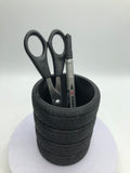 Stacked Tyres Pen Pot / Tyre Pen Holder / Mechanic Gift / Desk Tidy / Wheels Pot / Desk Organsier / Tyre Desk Tidy / Gift for Mechanics