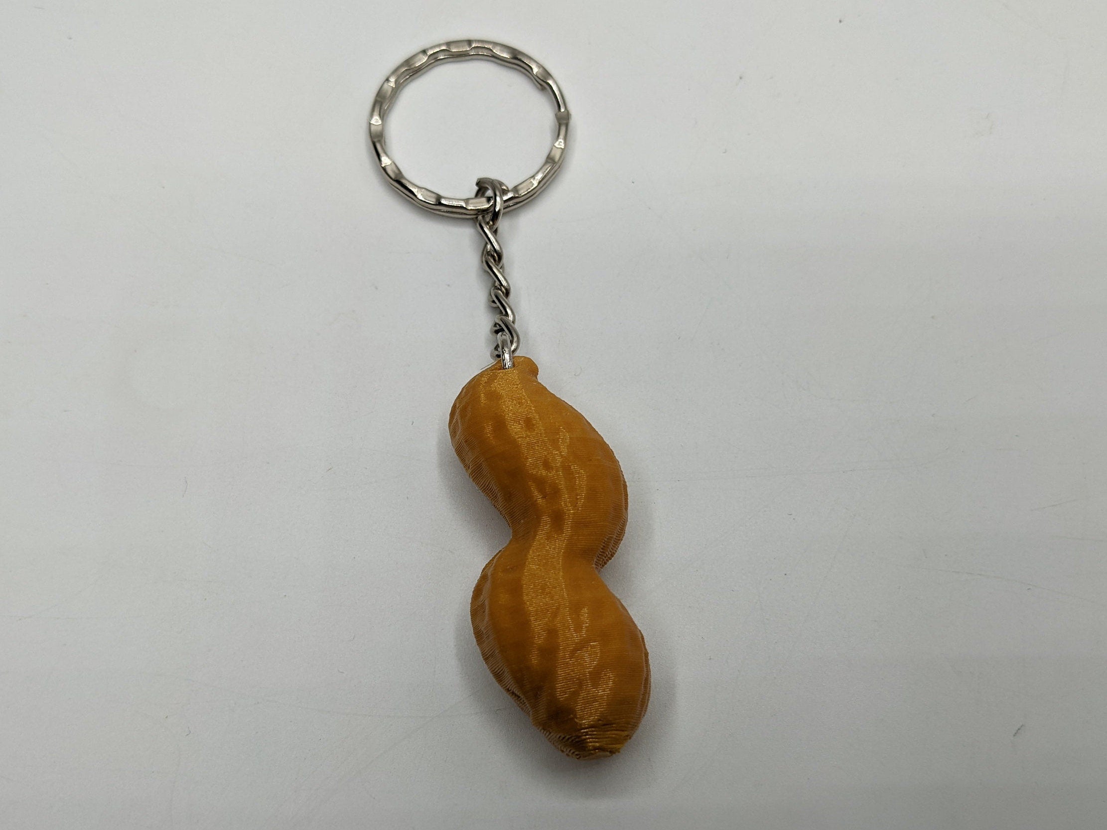Peanut keyring - Little Peanut Bag Charm / Party Bag Filler / Novelty Peanut Keyring Gift / Peanut Bag Tag / Monkey Nut Keyring / Monkey Nut