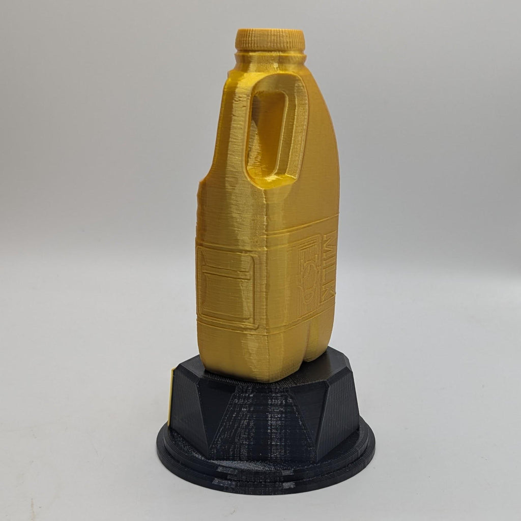 Personalised Milk Trophy, Milk Bottle Shape Gift, Milk Award Gift, Milk Lover Gift, Custom Award, Farmer Trophy Award, Milk Drinker Award