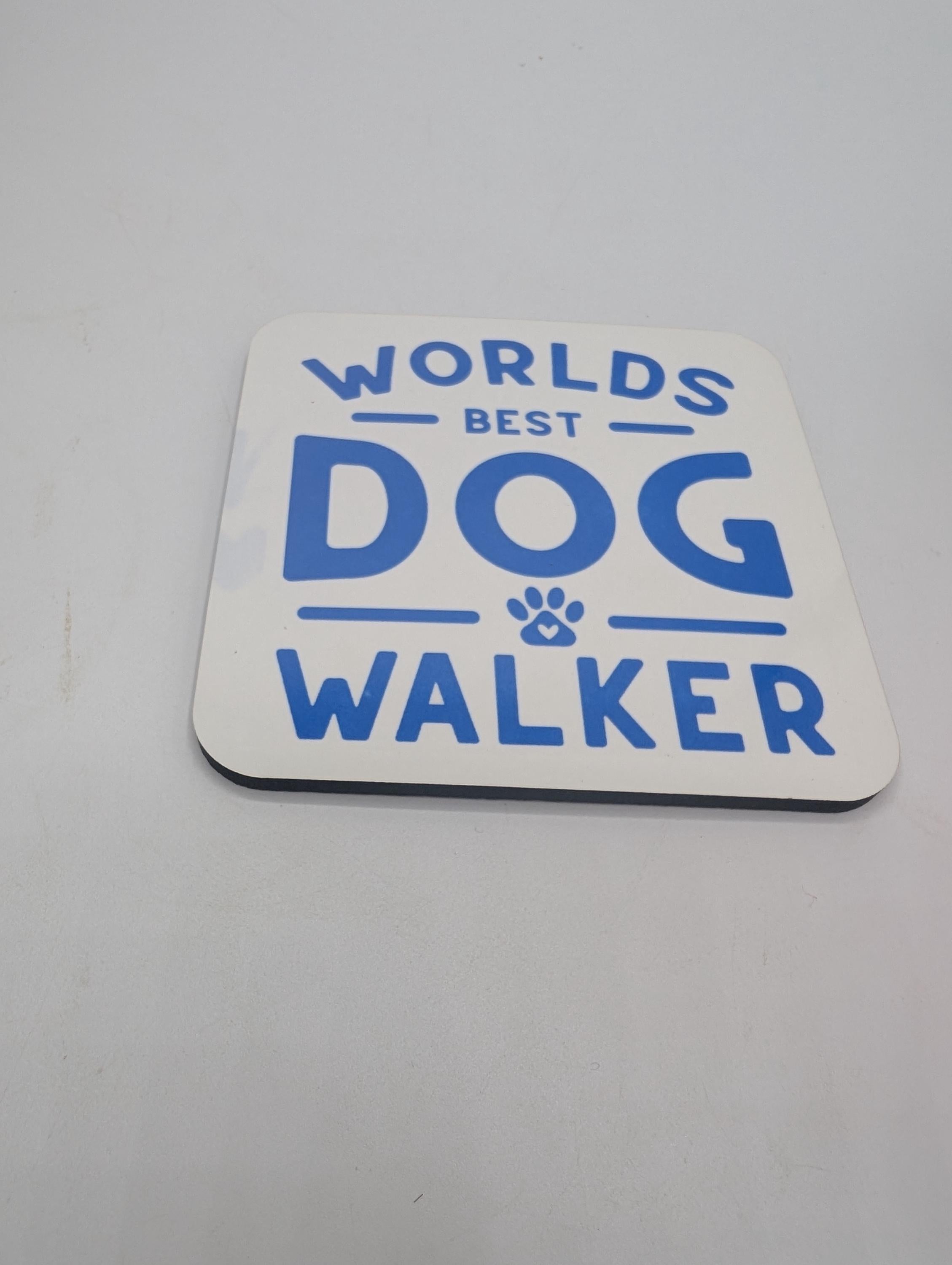 Dog Walker Coaster, Gift for Dog Walker, Under 5 Pound, Dog Walker Thank You, Best Dog Walker Gift, Dog Christmas Gift, Dog Walker Thank You