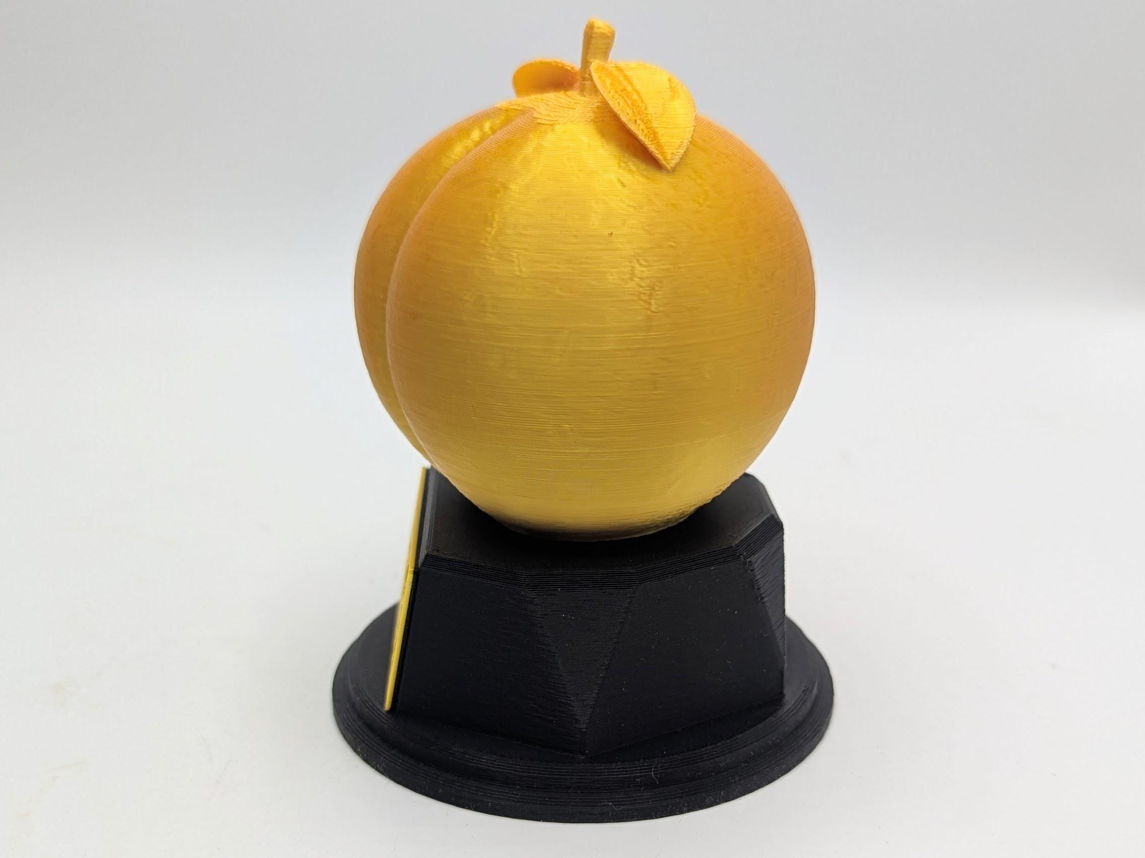 Personalised Peach Trophy, Peachy Bum Trophy, Peach Lover Gift, Fruit Lover Award, Peach Award Trophy, Custom Peach Trophy, Peach Shape Gift