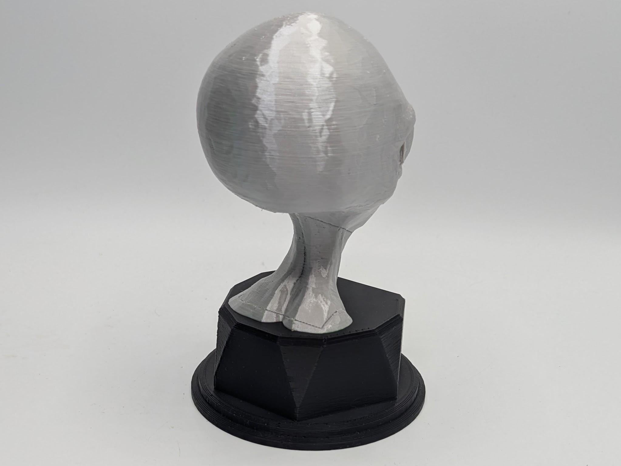 Personalised Alien Trophy, Alien Trophy, Alien Head Trophy Award, Custom Trophy, Golden Award, Sci Fi Lover Trophy, Sci Fi Office Award Gift