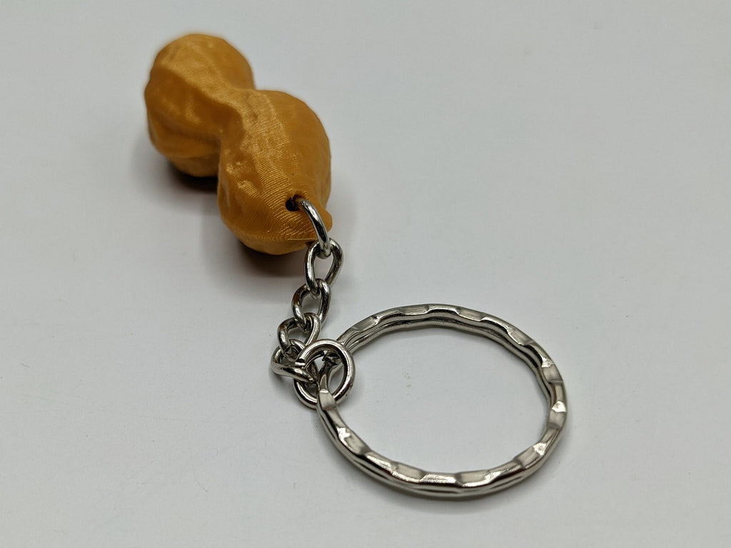 Peanut keyring - Little Peanut Bag Charm / Party Bag Filler / Novelty Peanut Keyring Gift / Peanut Bag Tag / Monkey Nut Keyring / Monkey Nut