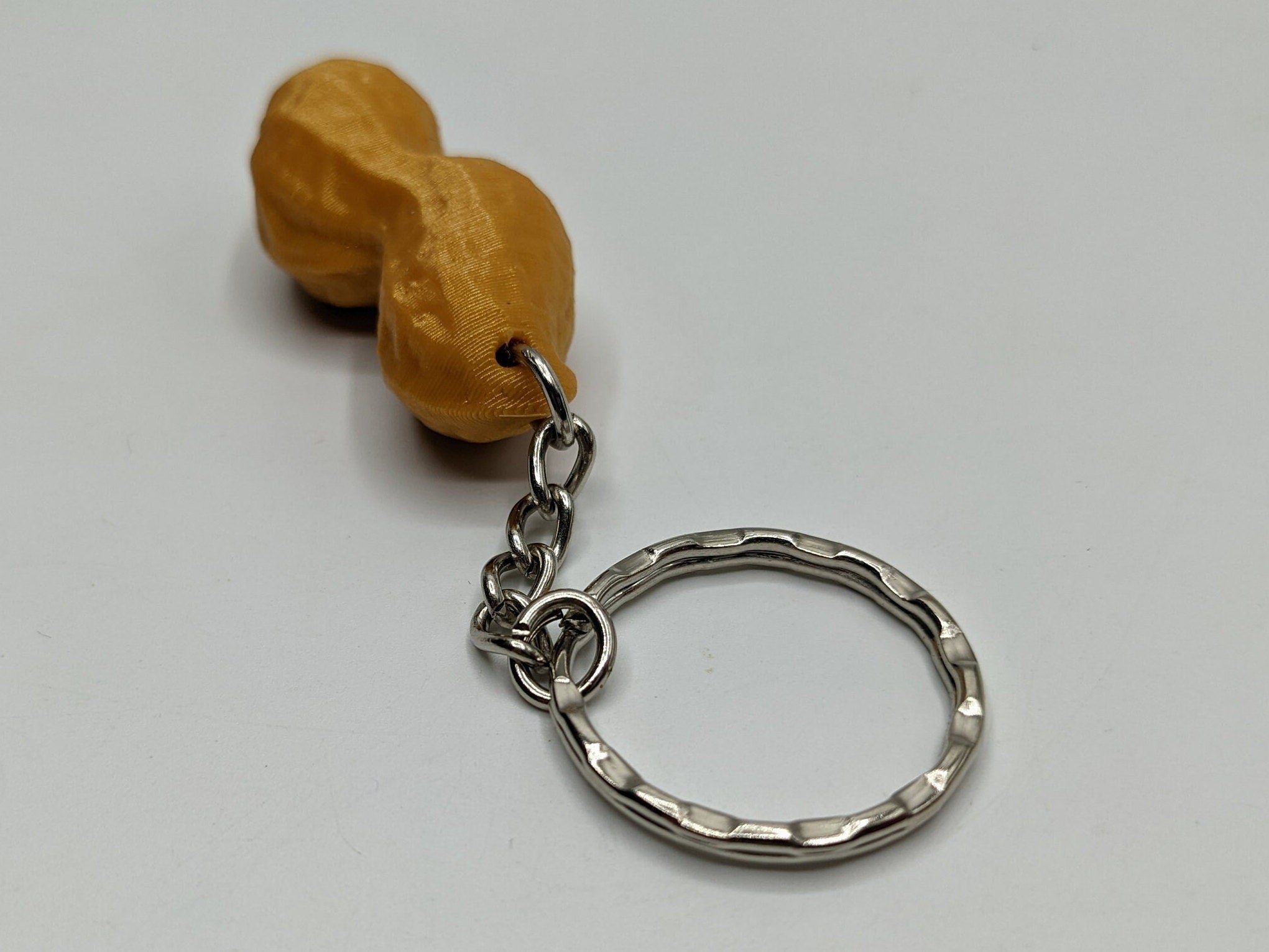 Peanut keyring - Little Peanut Bag Charm / Party Bag Filler / Novelty Peanut Keyring Gift / Peanut Bag Tag / Monkey Nut Keyring / Monkey Nut