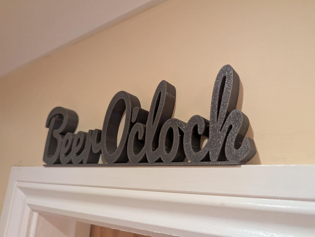 Beer O'Clock Door Sign, Beer Door Sign, Door Topper, Custom Door Sign, Beer Lover Sign, Above Door Sign, Quirky Door Sign, Fun Beer Bar Sign