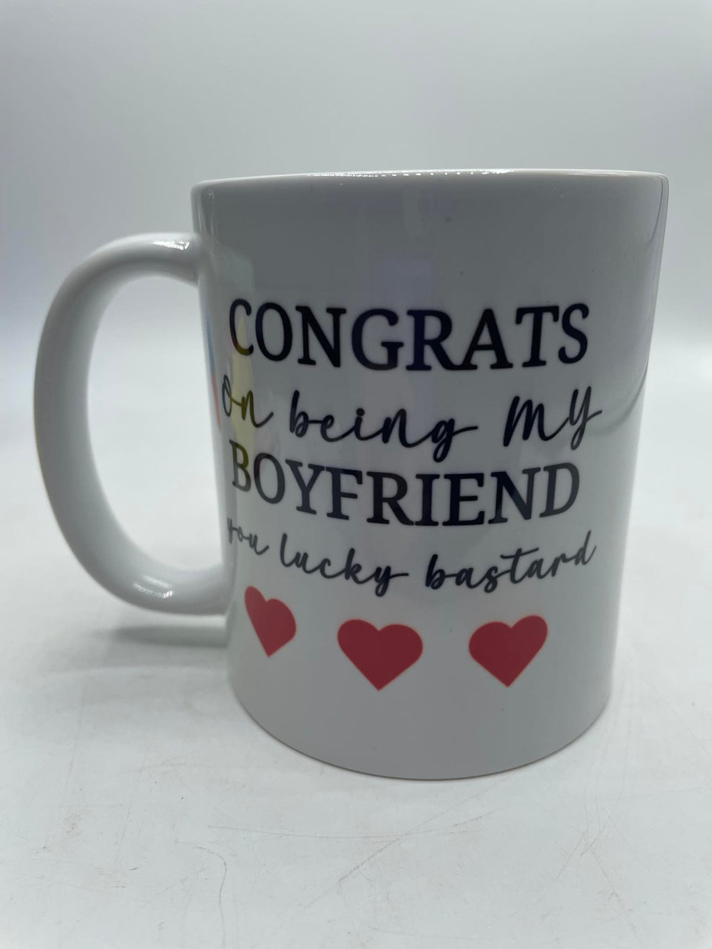 Congrats on being my Boyfriend Mug / Valentine Mug/ Funny Mug / Novelty Boyfriend Mug / Relationship Gift / Male Relationship Gift / Mug