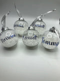 Personalised Christmas Bauble, First Christmas, Custom Bauble, Memorial Bauble, Tree Custom Decoration, Personalised Christmas Ornament Gift