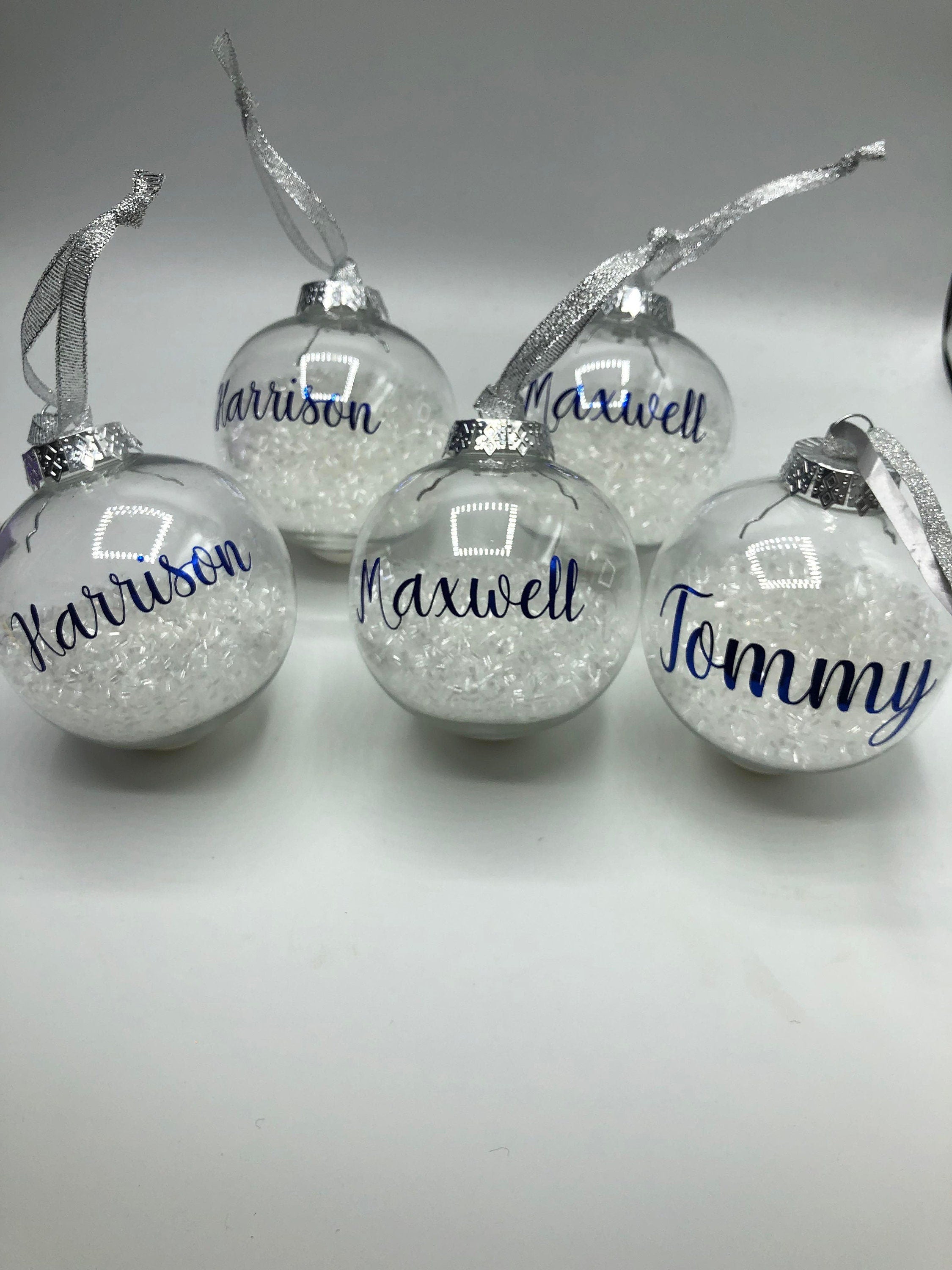 Personalised Christmas Bauble, First Christmas, Custom Bauble, Memorial Bauble, Tree Custom Decoration, Personalised Christmas Ornament Gift