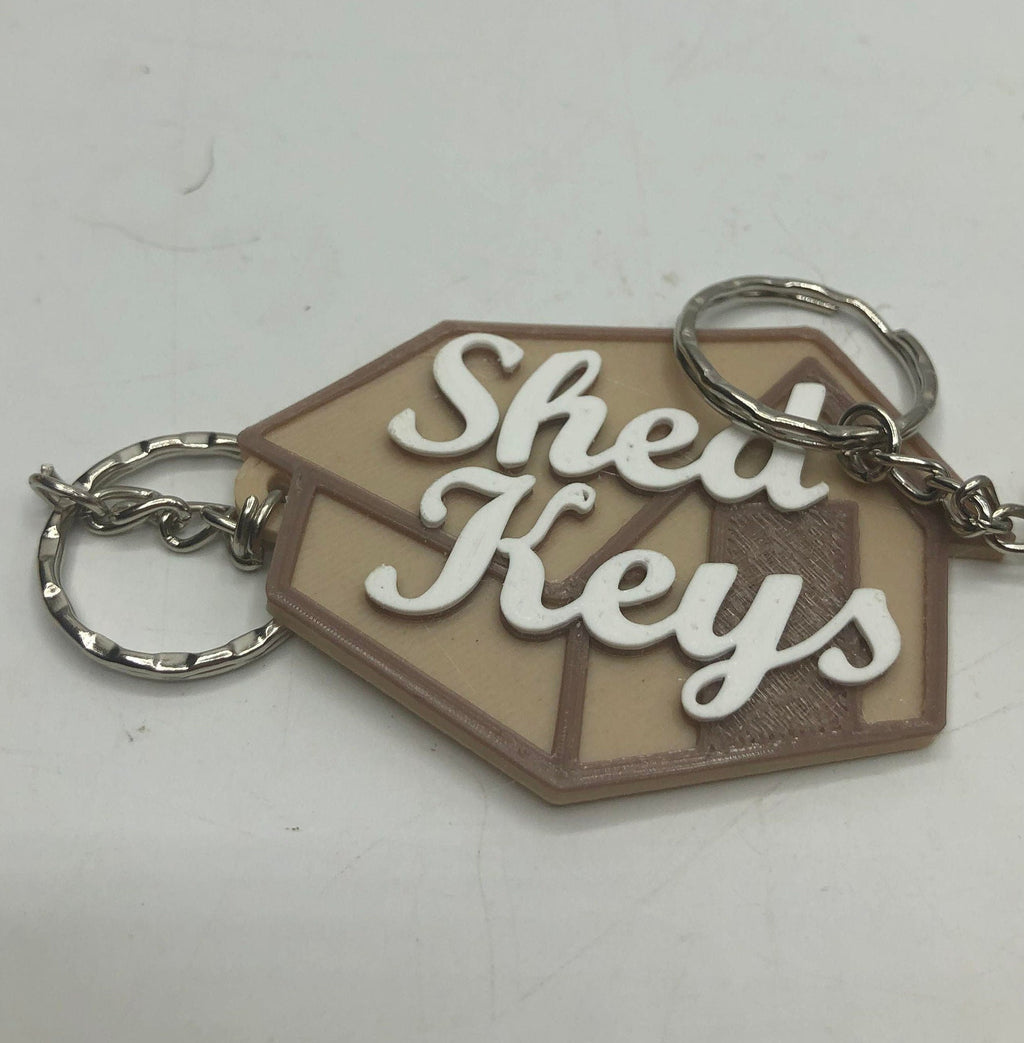 Shed Keys Keyring / Shed Keys Bag Tag / Man Cave Keyring / Shed Key Gift / Gift for Him / Shed Keyring / Shed Bag Tag / Keyring for Shed Key