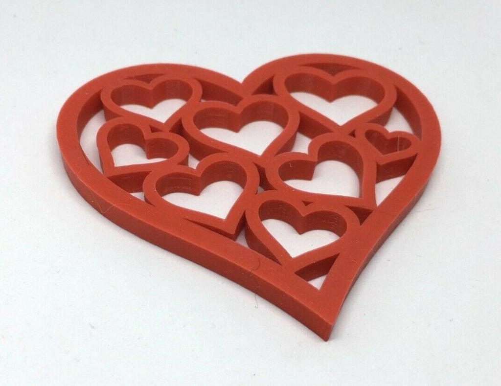 Heart Drinks Coasters / Valentines Day Gift / Love Coaster / Heart Shaped Coaster / Drinks Coaster / Coaster Heart Gift / Heart Shaped Gift