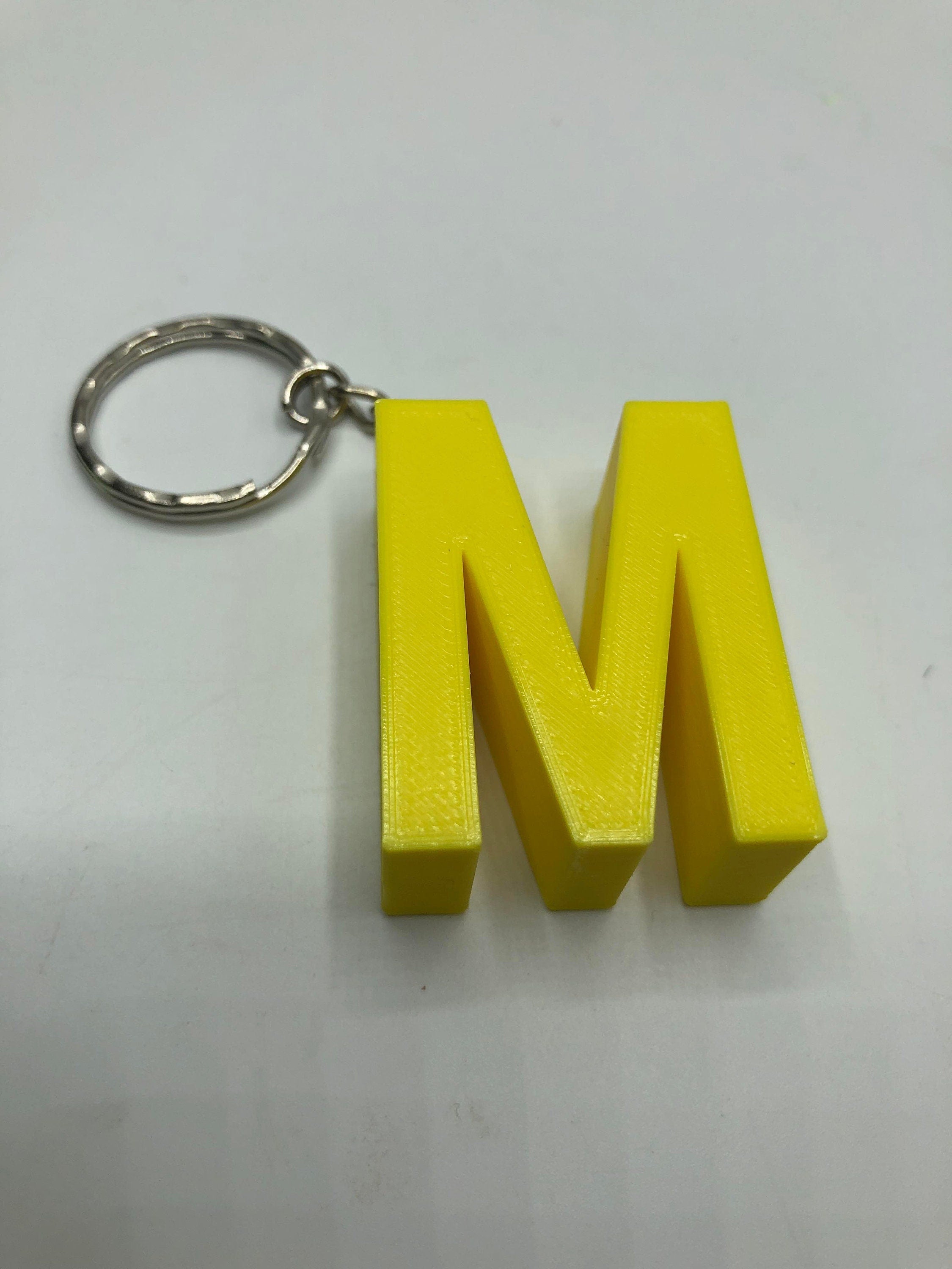 Large Initial Letter Keyrings / Letter Keyring / Letter Bag Tag / Initial Bag Charm / Under 5 Pounds / Alphabet Keyring / Party Bag Gift