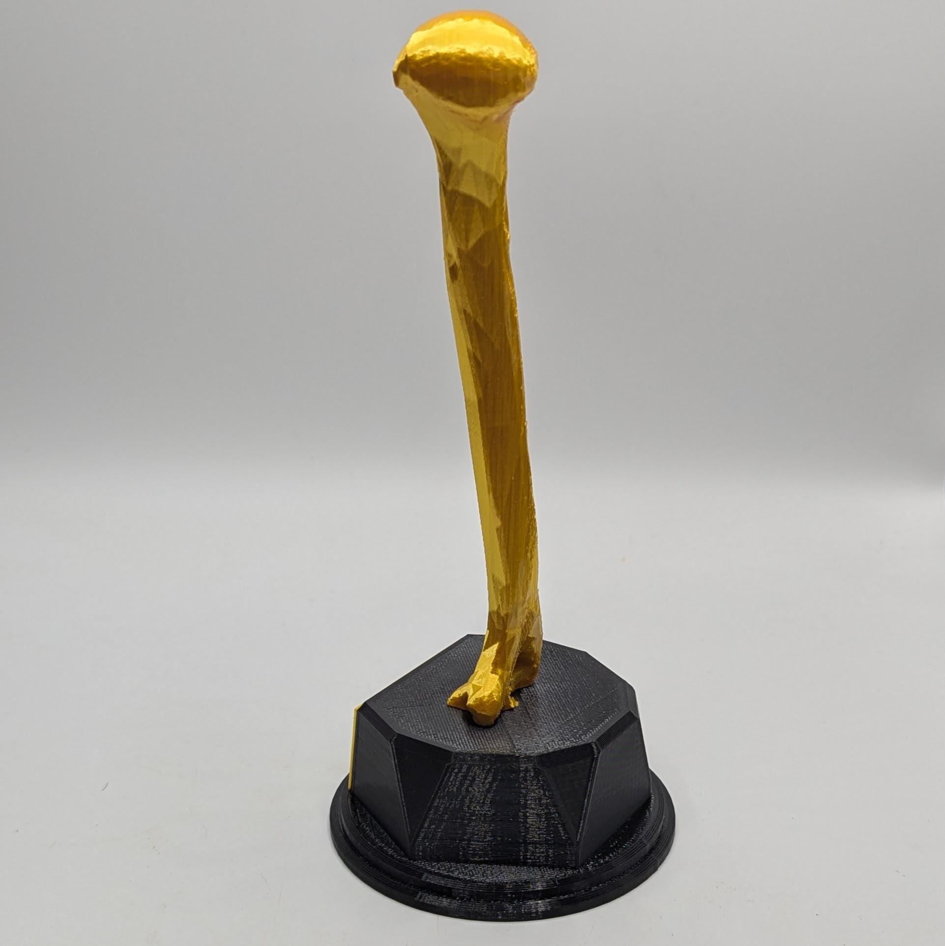 Personalised Humerus Bone Trophy, Humerus Bone Award Trophy, Bone Award Trophy, Custom Trophy Gift, Doctor Trophy Award, Skeleton Award