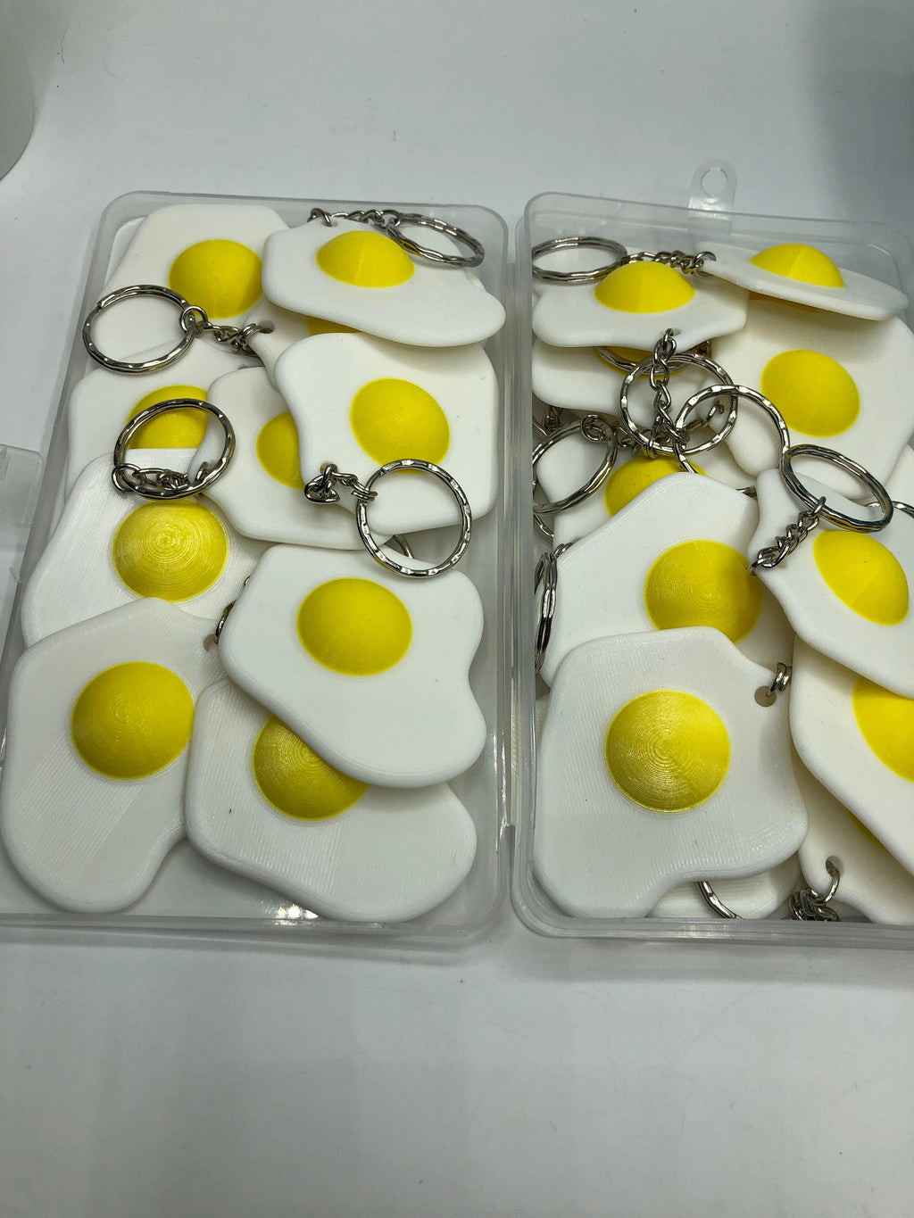 Fried Egg Keyring / Novelty Fried Egg Keyring / Fried Egg Bag Charm / Fried Egg Gift / Cooking Keyring / Cooking Inspired / Chef Gift / Egg