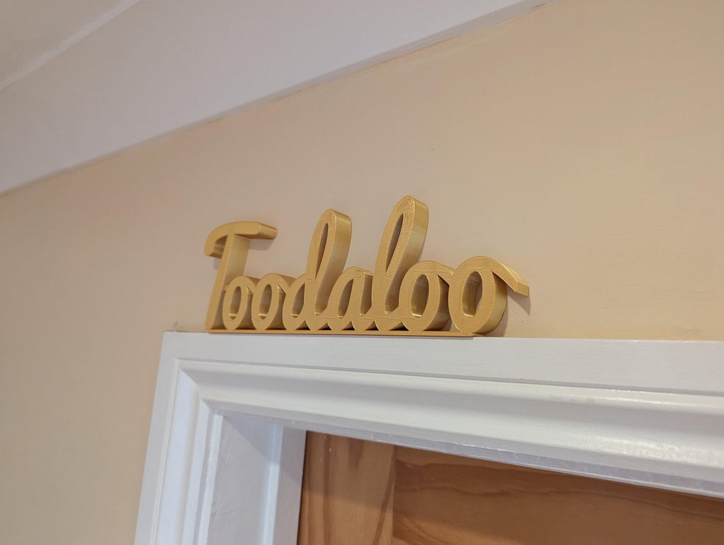 Toodaloo Door Sign, Goodbye Door Sign, Exit Door Sign, Door Topper, Custom Door Sign, Toodaloo Wall Sign, Above Door Sign, Quirky Door Sign