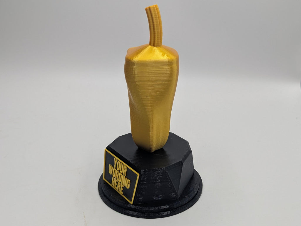Personalised Chilli Trophy, Chilli Lover Gift, Chilli Pepper Gift, Vegetable Award, Chilli Award, Custom Chilli Trophy, Chilli Shaped Gift