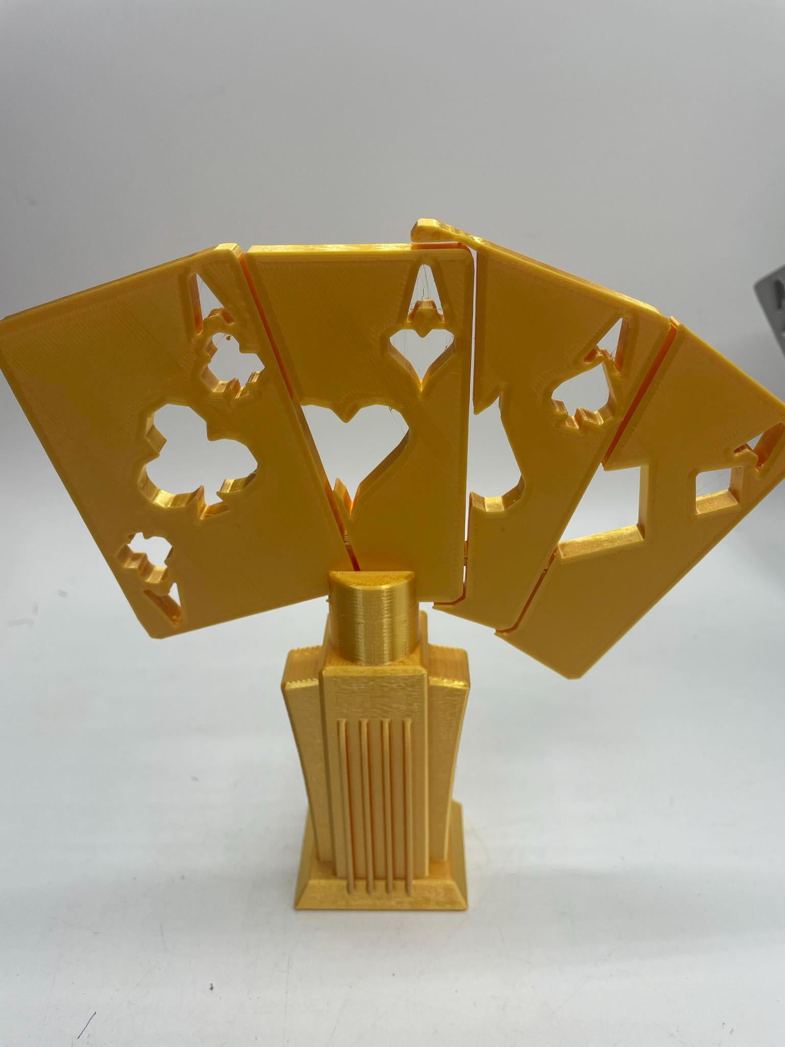 Poker Game Trophy, Card Game Trophy, Gambling Trophy, Christmas Card Game Trophy, Family Card Game Award, Card Player Gift, Card Night Award