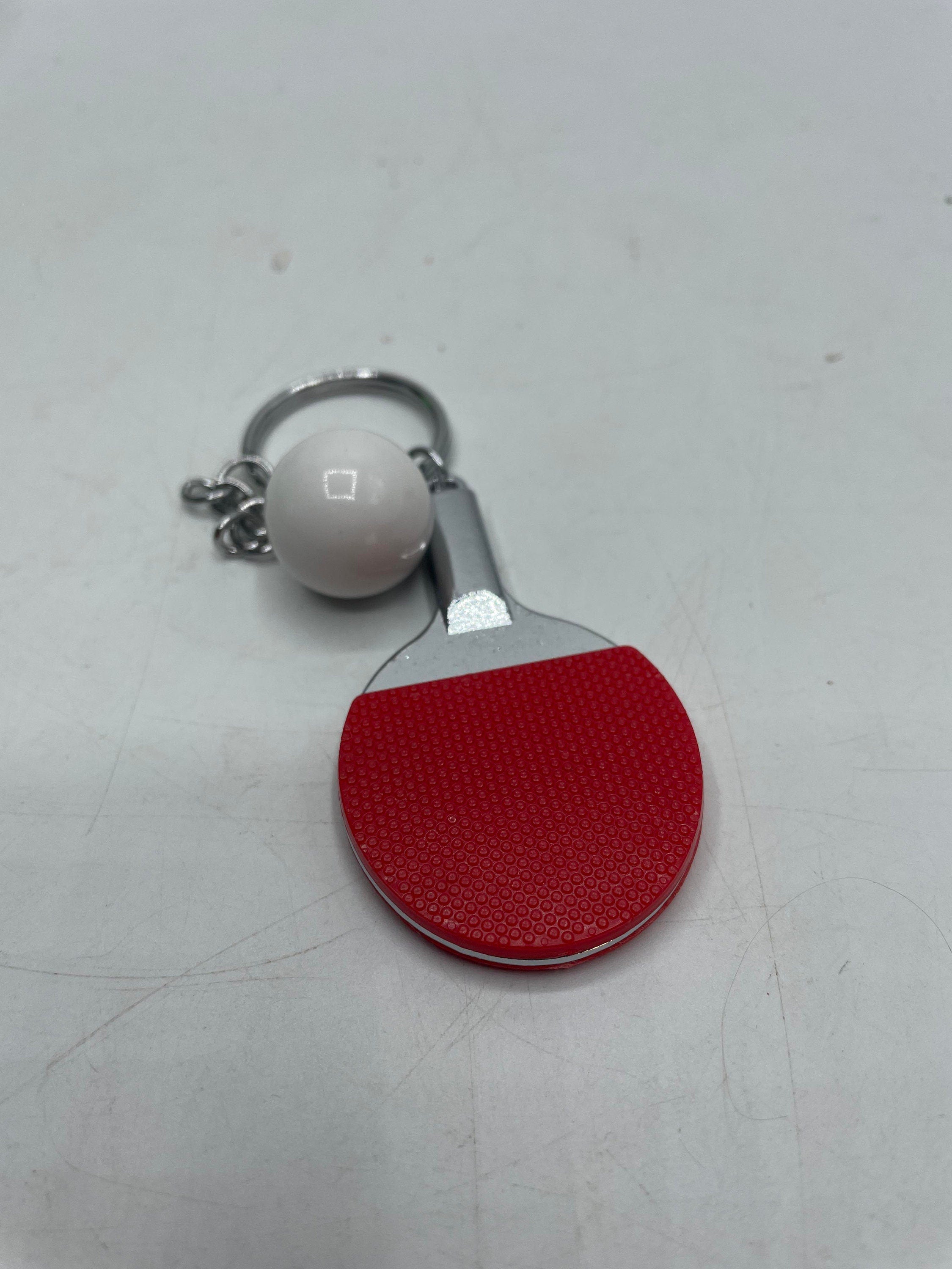 Table Tennis Keyring / Ping Pong Keyring / Table Tennis Gift / Table Tennis Player Gift / Secret Santa / Stocking Filler / Ping Pong Bat