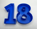 18th Birthday Cake Decoration, Large Numbers (8.5") for Sweet filling Birthday Cake Alternative, Birthday Party Display, 18th Birthday Decor