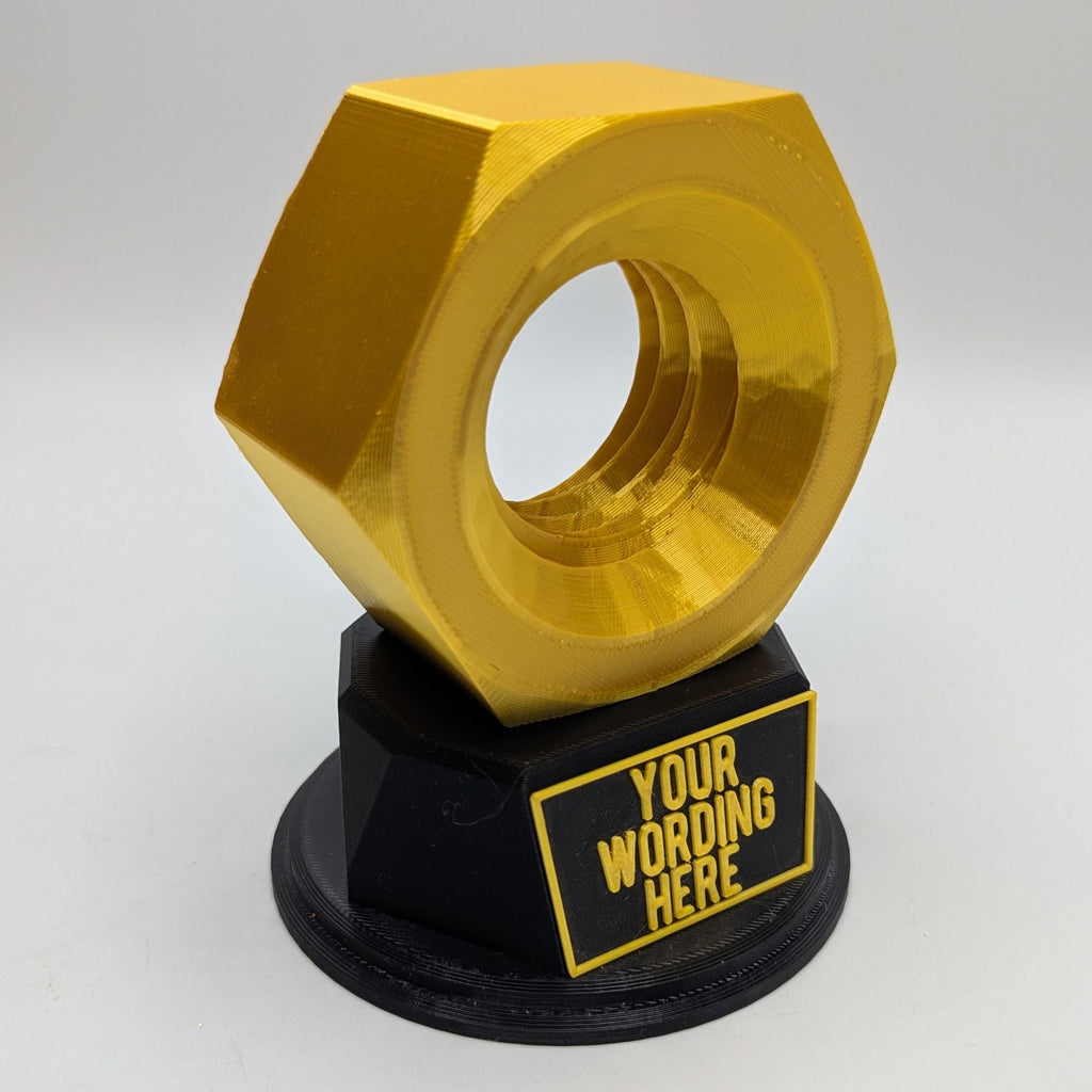 Personalised Nut Trophy, Custom Trophy Gift, Builder Trophy Gift, Mechanic Trophy Gift, Best Mechanic Award, Mechanic Gift, Engineer Award