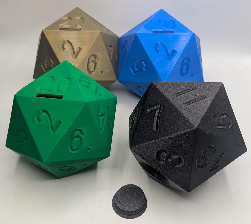 D20 Dice Moneybox, Gift for Role Playing Table Top Gamer, D20 Pot Table Top Gaming, RPG Dice Moneybox Gift, Dice Shaped Moneybox, D20 Gift