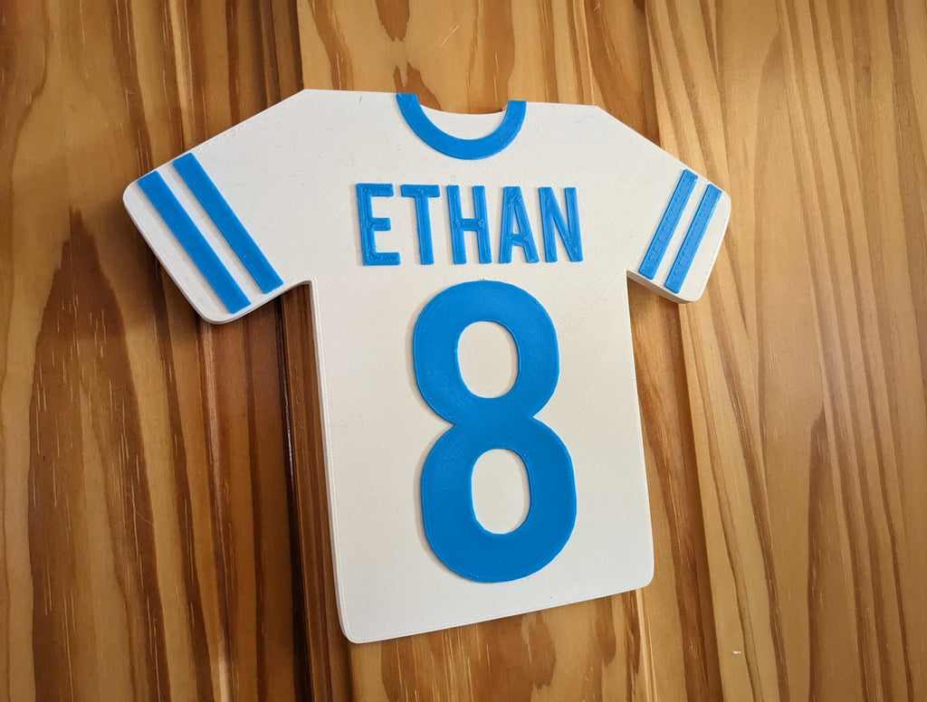 Personalised Football Sign, Football Shirt Door Sign, Football Lover Door Sign, Personalised Football Plaque, Football Bedroom, Soccer Door