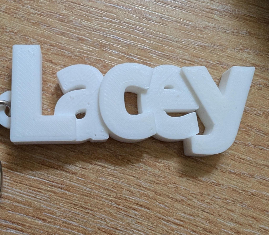 Back to School Keyring, Personalised Keyring, Party Bag Filler, Under 5 Pound Gift, Personalized Keychain, Small Personalised Gift, 3D Name