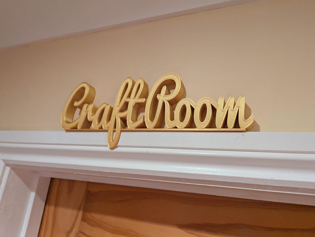 Craft Room Door Sign, Crafter Door Sign, Door Topper, Custom Door Sign, Above Door Sign, Quirky Sign, Sign For Crafters, Crafting Room Sign