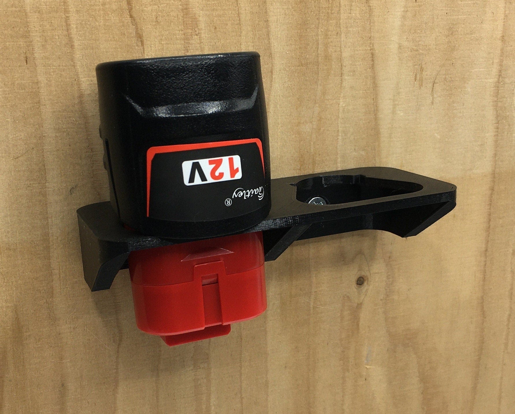 2, 3 or 4 Way Milwaukee M12 12V Battery Mount - Fits 3AH 4AH & 6AH Batteries / Milwaukee Battery Mount M12 / Milwaukee Mount for Batteries